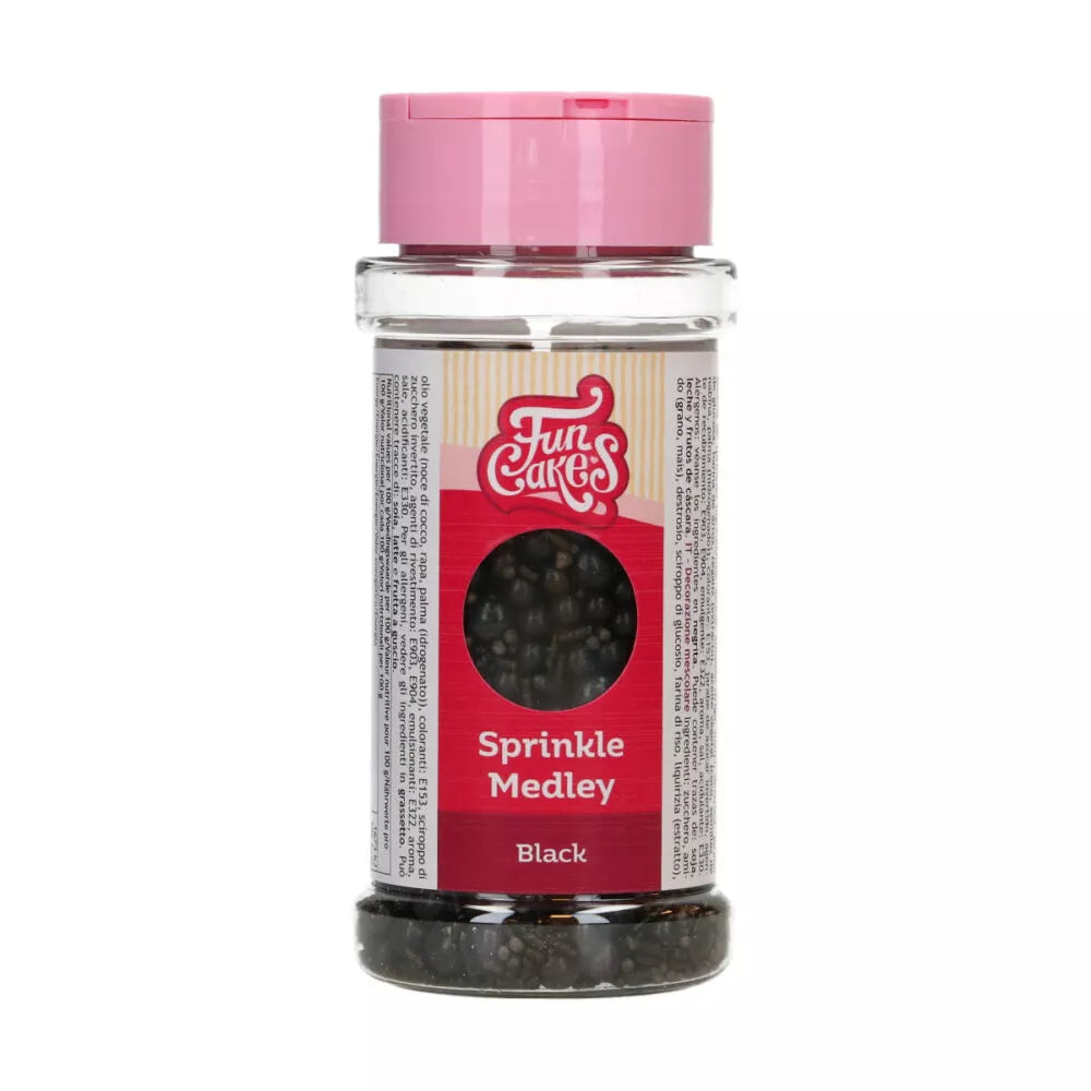 FunCakes Sprinkles Black Medley - 65 gram