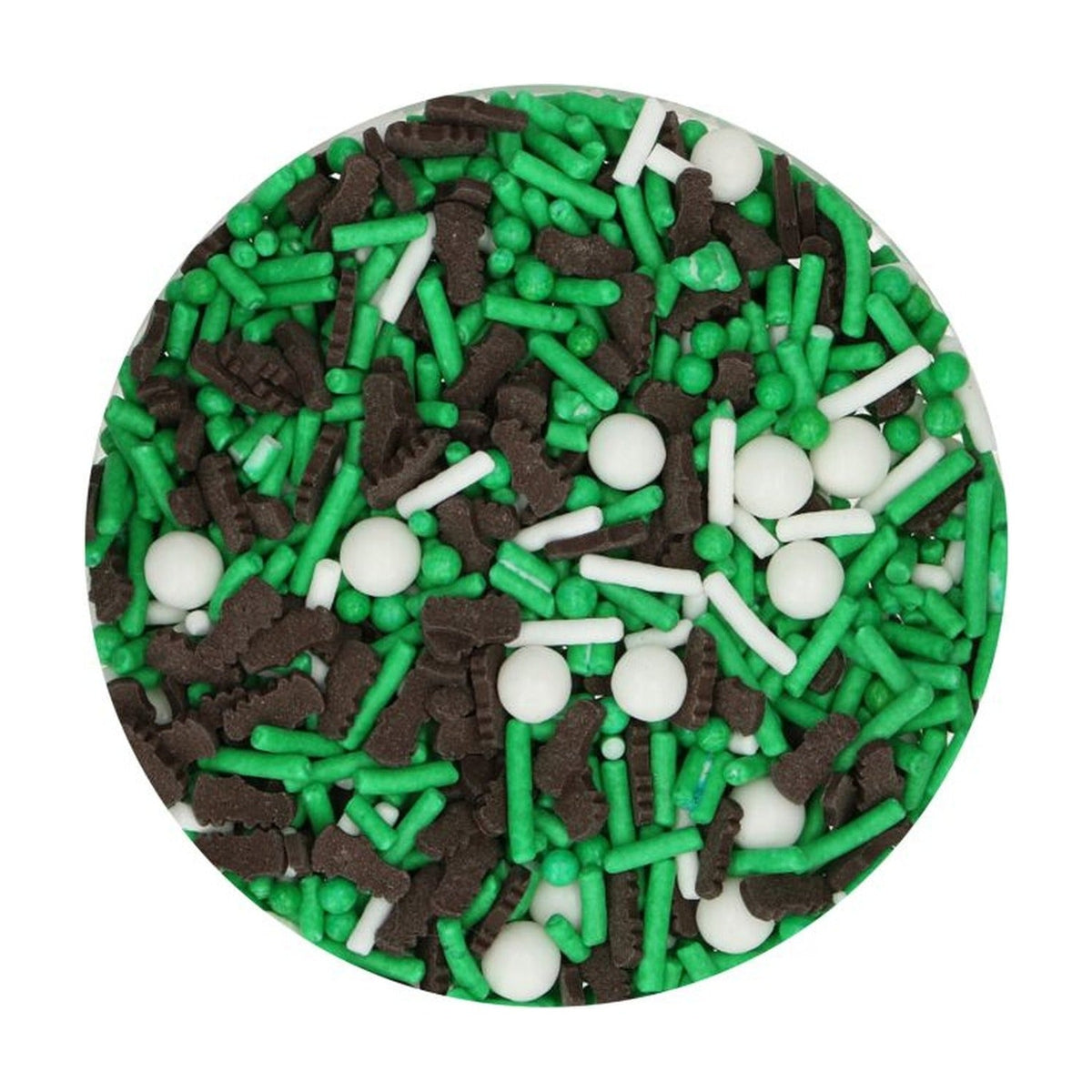 FunCakes Sprinkle Medley Voetbal - 65 gram op witte achtergrond