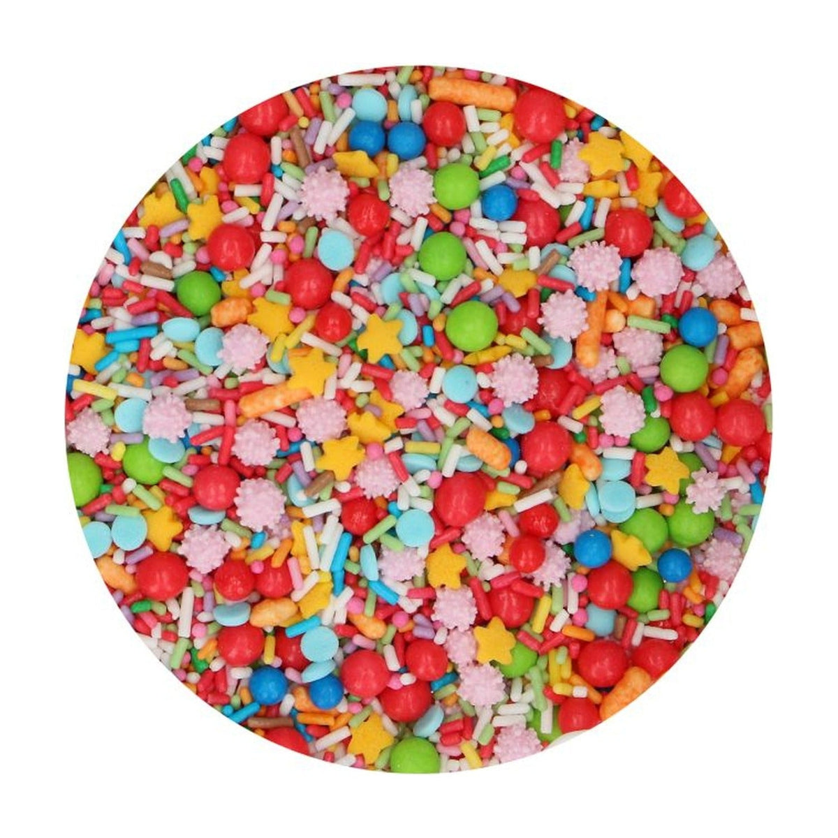 FunCakes Sprinkle Medley Happy Birthday - 65 gram op witte achtergrond