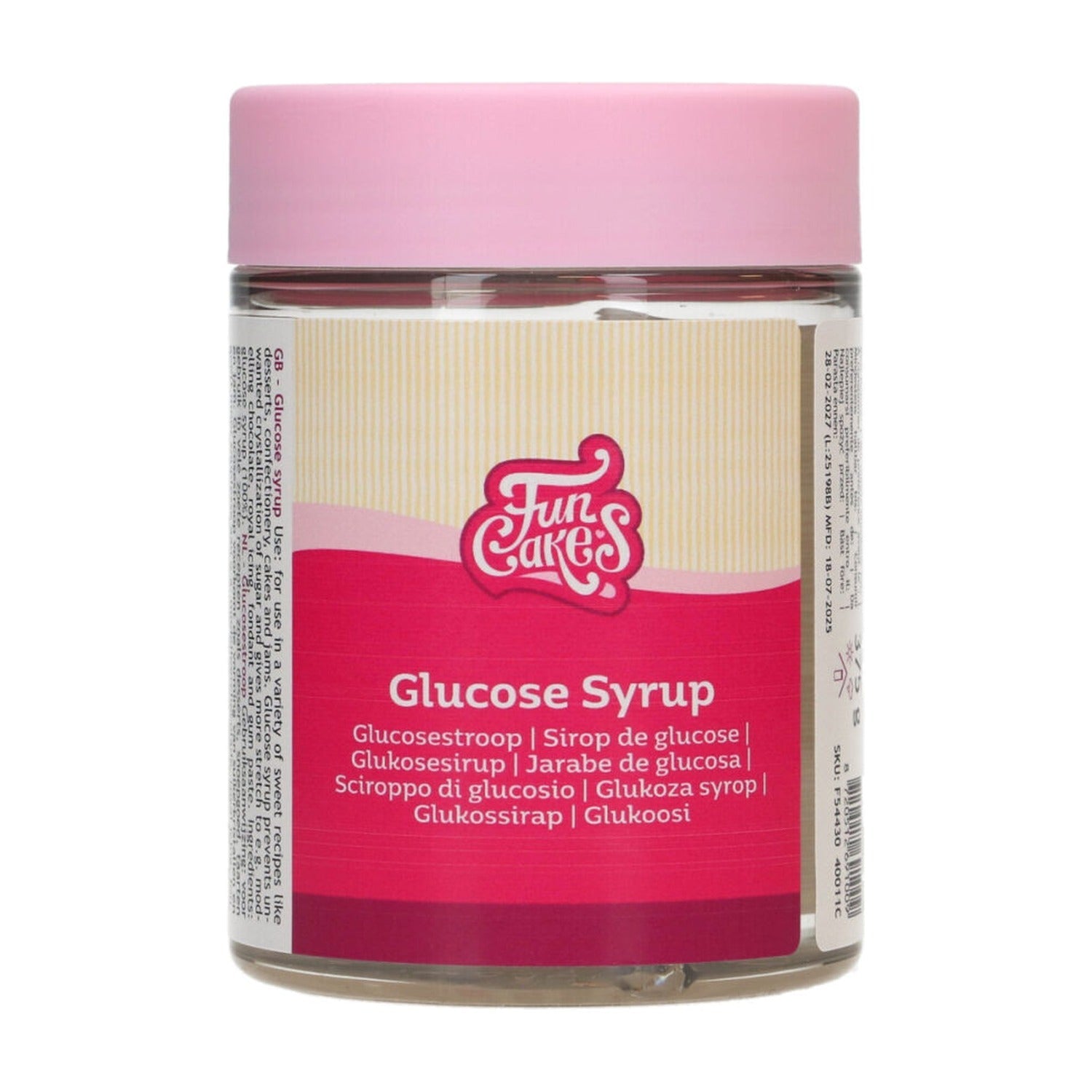 FunCakes Glucosestroop - 375 gram op witte achtergrond