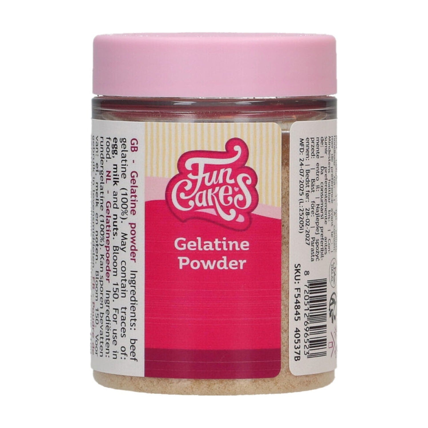FunCakes Gelatinepoeder - 60 gram op witte achtergrond