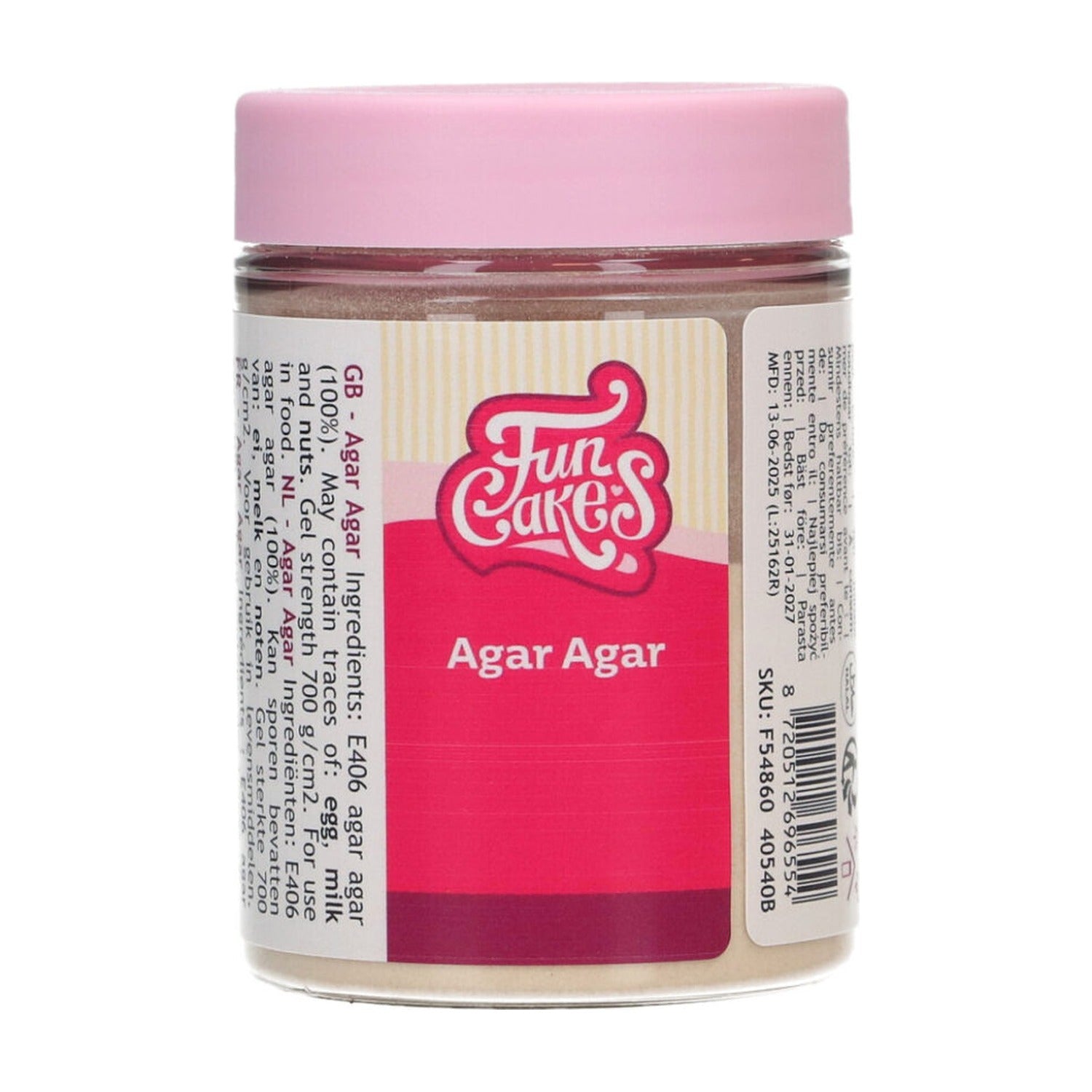 FunCakes Agar Agar - 50 gram op witte achtergrond