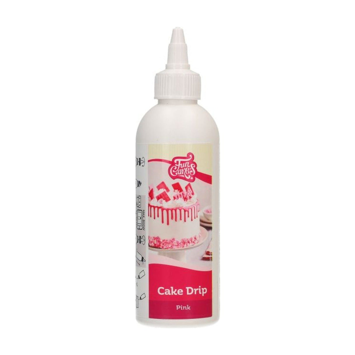 FunCakes Choco Drip Roze - 180 gram op witte achtergrond
