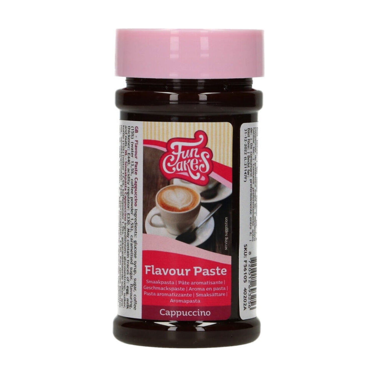 FunCakes Smaakpasta Cappuccino - 100 gram op witte achtergrond