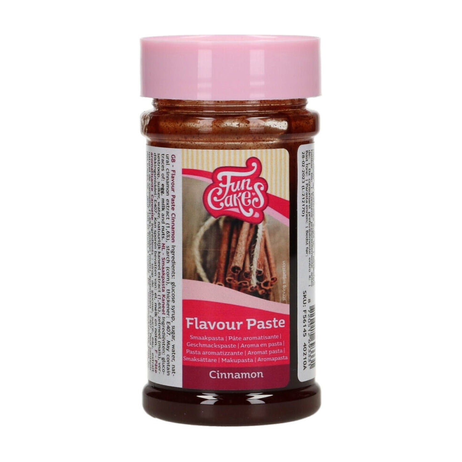 FunCakes Smaakpasta Kaneel - 100 gram op witte achtergrond