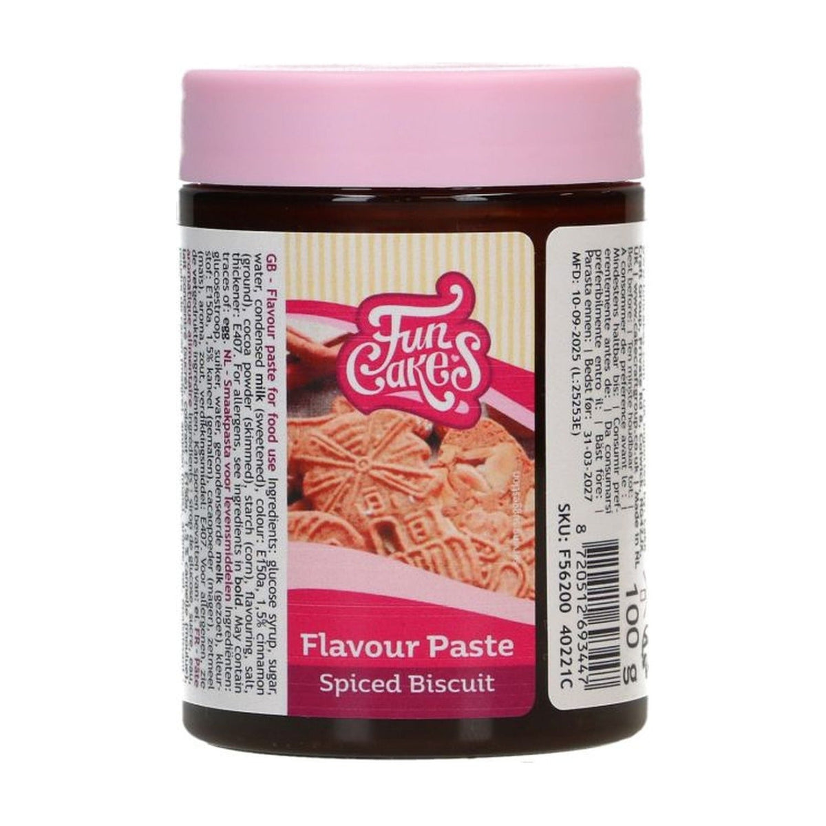 FunCakes Smaakpasta Speculaas - 100 gram op witte achtergrond
