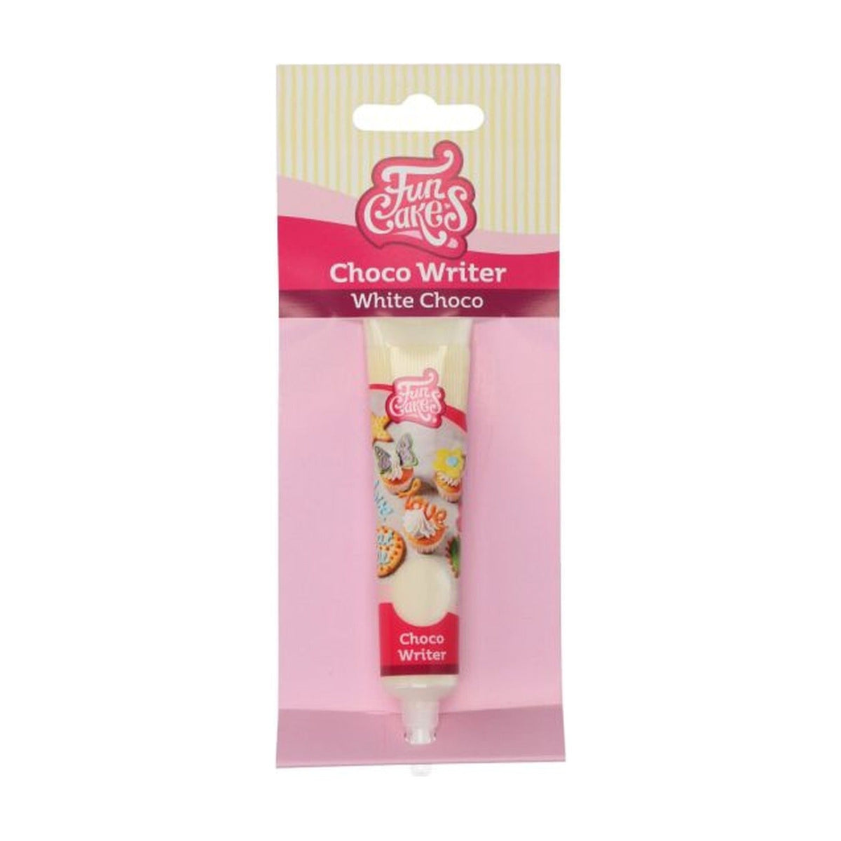 FunCakes Choco Writer Witte Choco - 25 gram op witte achtergrond