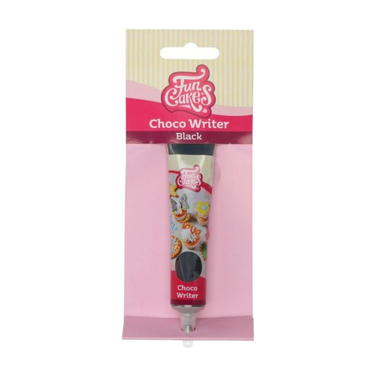 FunCakes Choco Writer Zwart - 25 gram op witte achtergrond