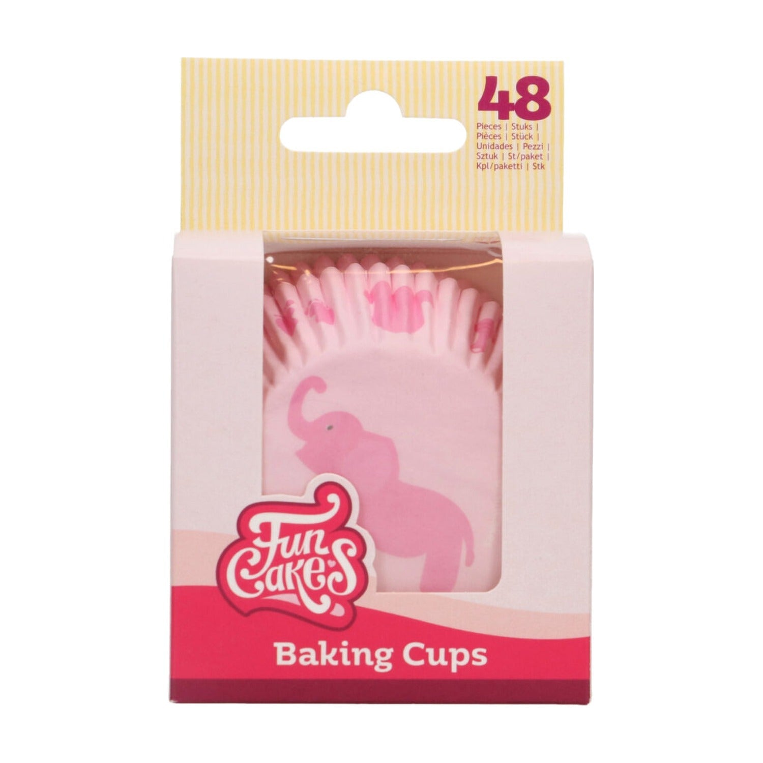FunCakes Baking Cups Baby Girl - 48 stuks op witte achtergrond