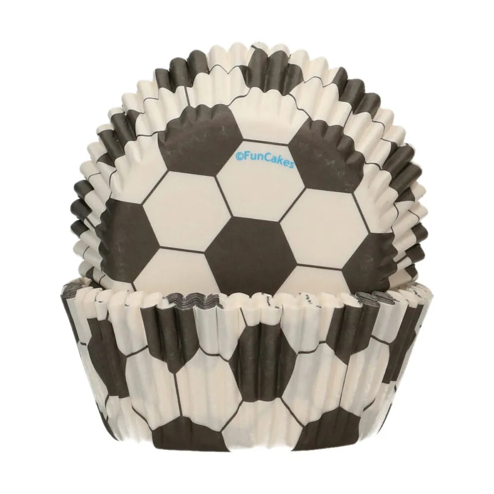 FunCakes Baking Cups Voetbal - 48 stuks