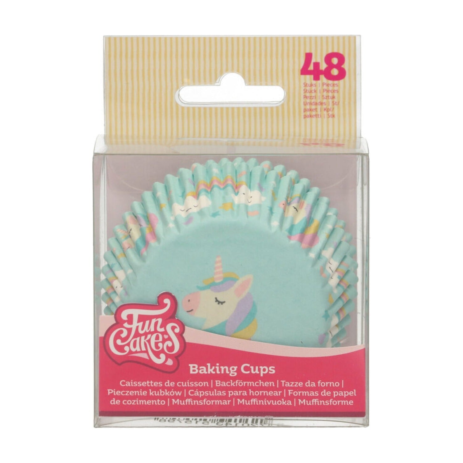 FunCakes Baking Cups Unicorn - 50 stuks op witte achtergrond