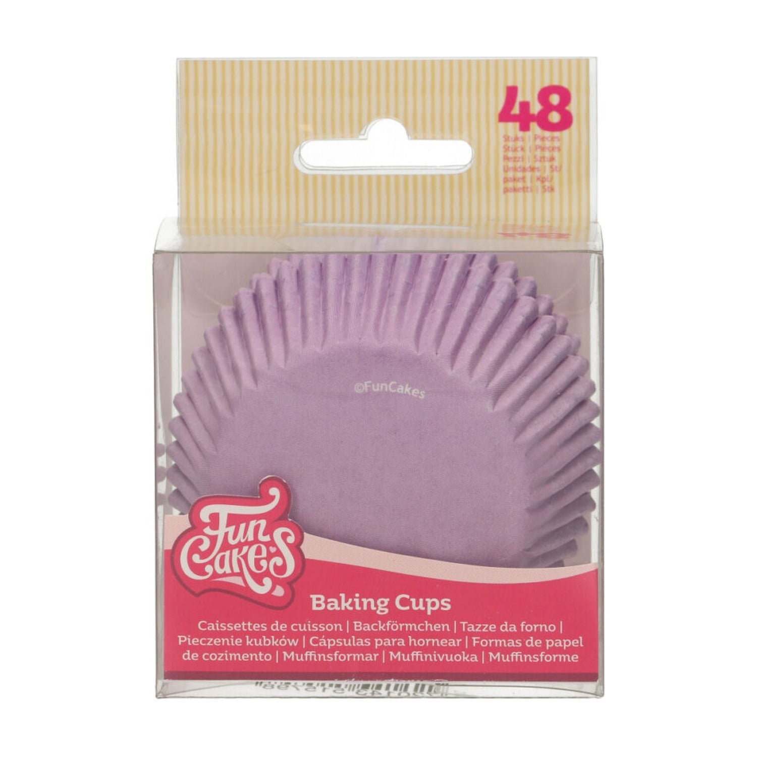 FunCakes Baking Cups Lila - 48 stuks op witte achtergrond