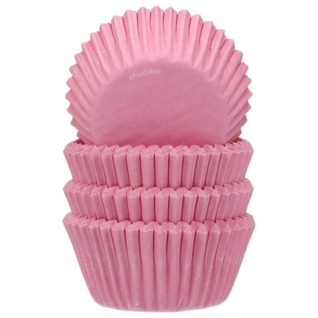 Gestapelde roze baking cups