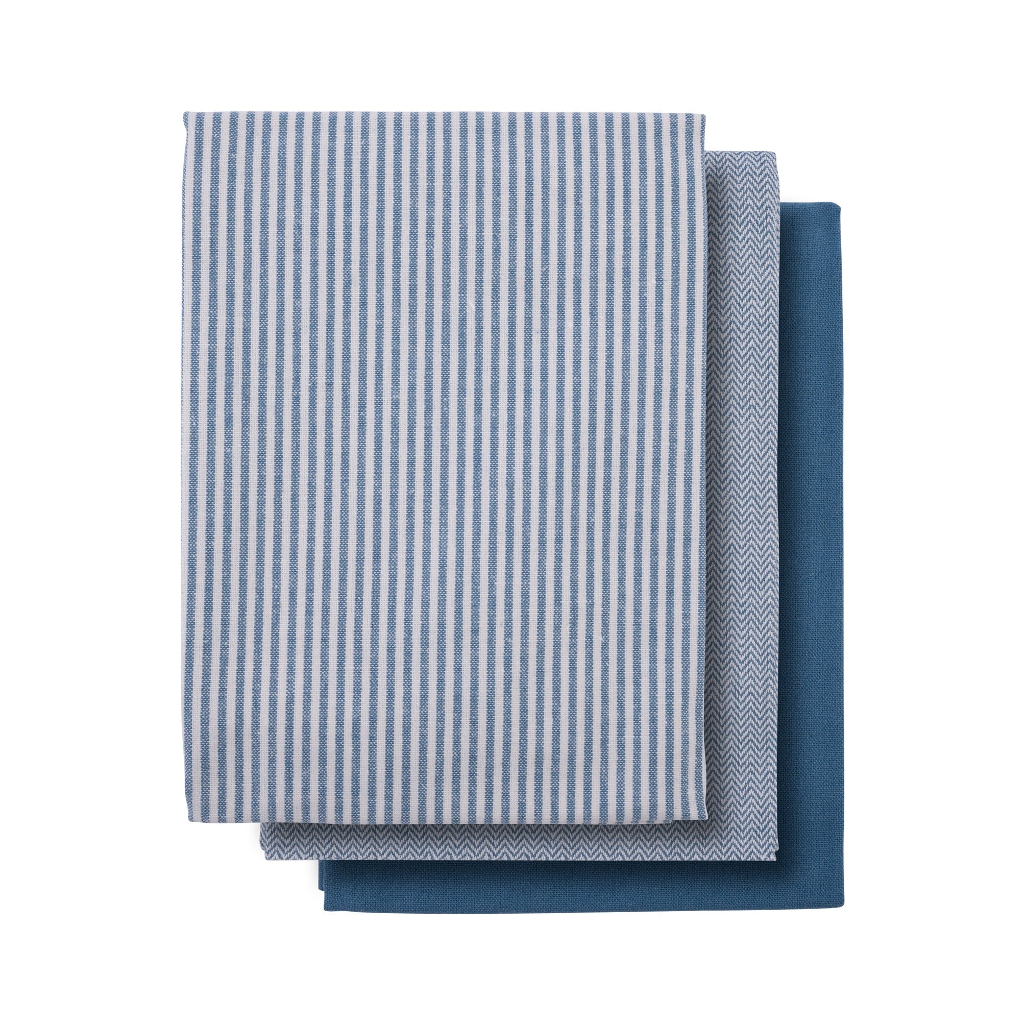 Gruun Theedoeken Set van 3 - Blauw