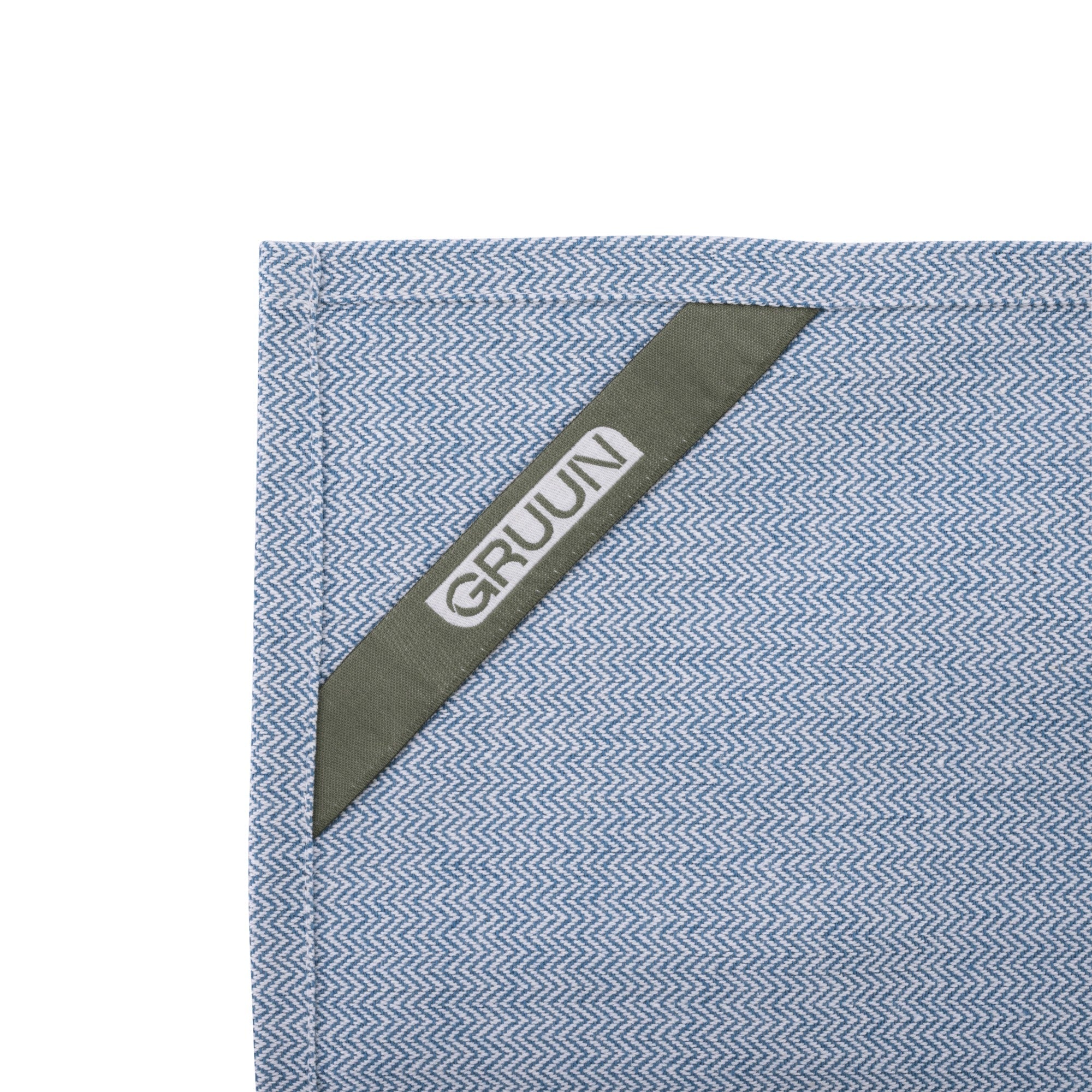 Gruun Theedoeken Set van 3 - Blauw