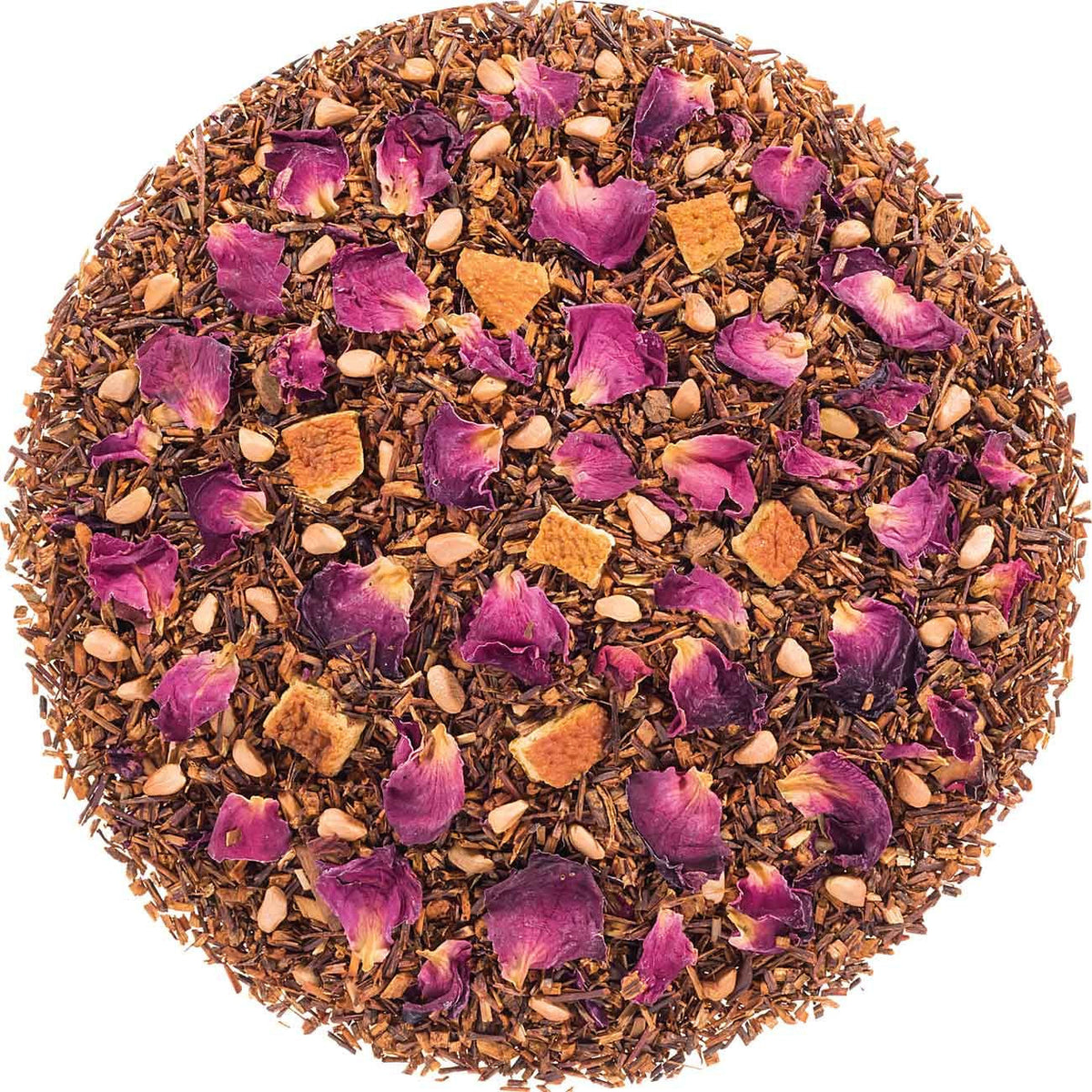 Geels Thee Rooibos voor de Openhaard - 100 gram op witte achtergrond