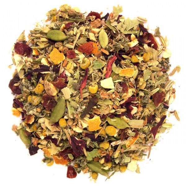 Geels Thee Oase van Rust - 100 gram op witte achtergrond
