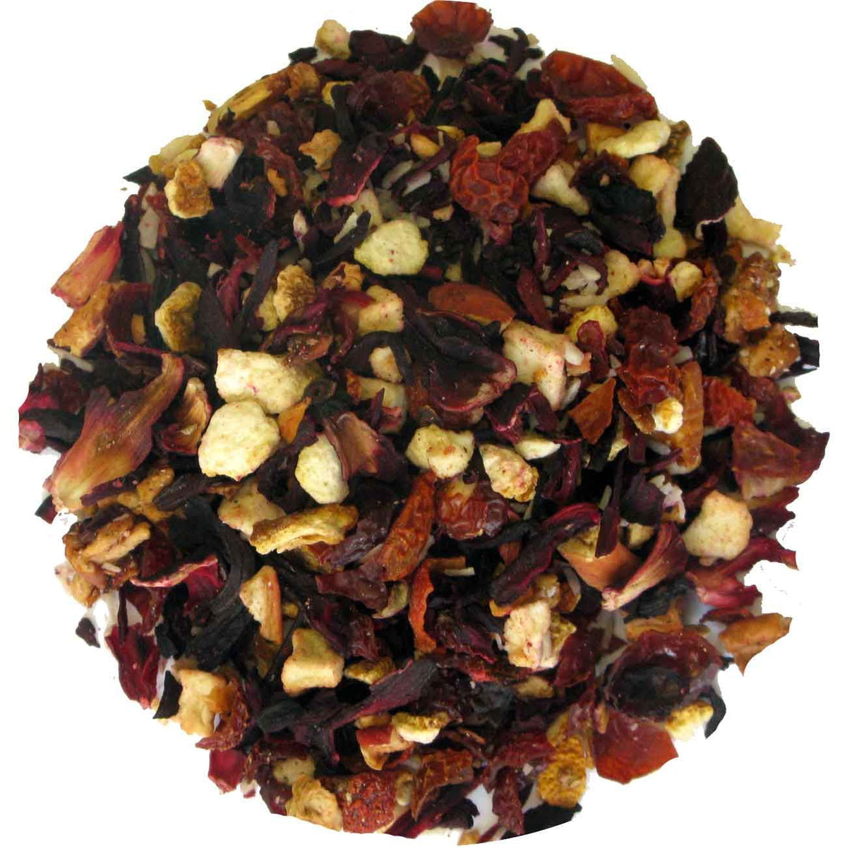 Geels Thee Strawberry Kiwi - 100 gram op witte achtergrond