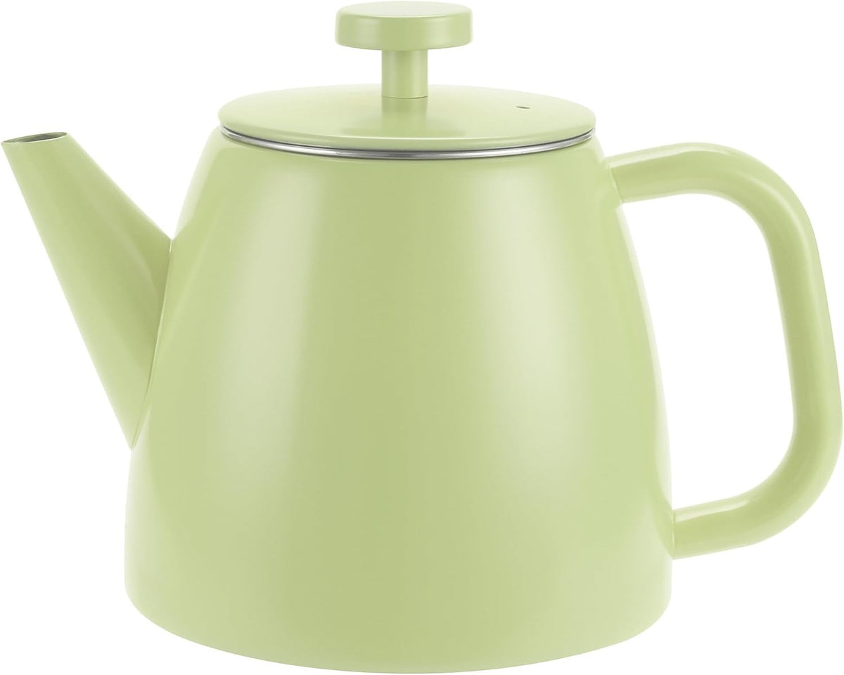 Grunwerg Café Olé Kelham Theepot Dubbelwandig Groen - 600 ml op witte achtergrond