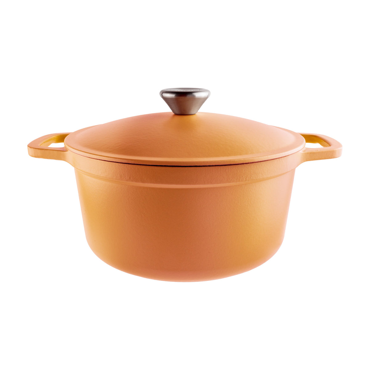 Grunwerg Commichef Braadpan Gietijzer Terracotta Orange op witte achtergrond