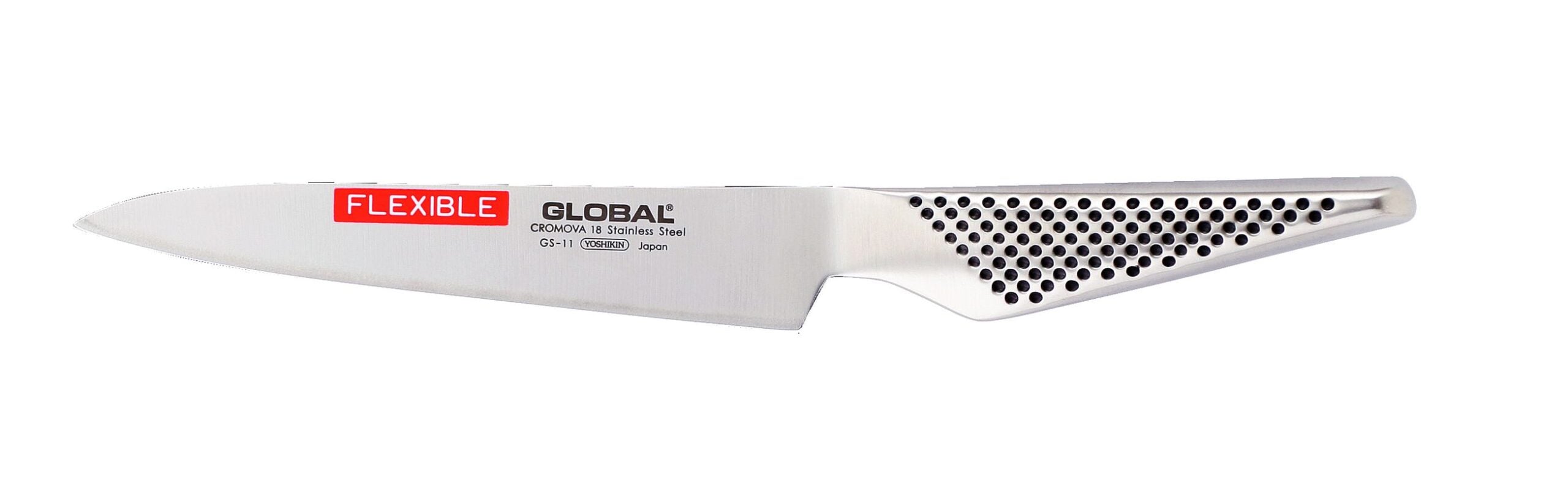 Global GS11 Flexibel Fileermes - 15 cm op witte achtergrond
