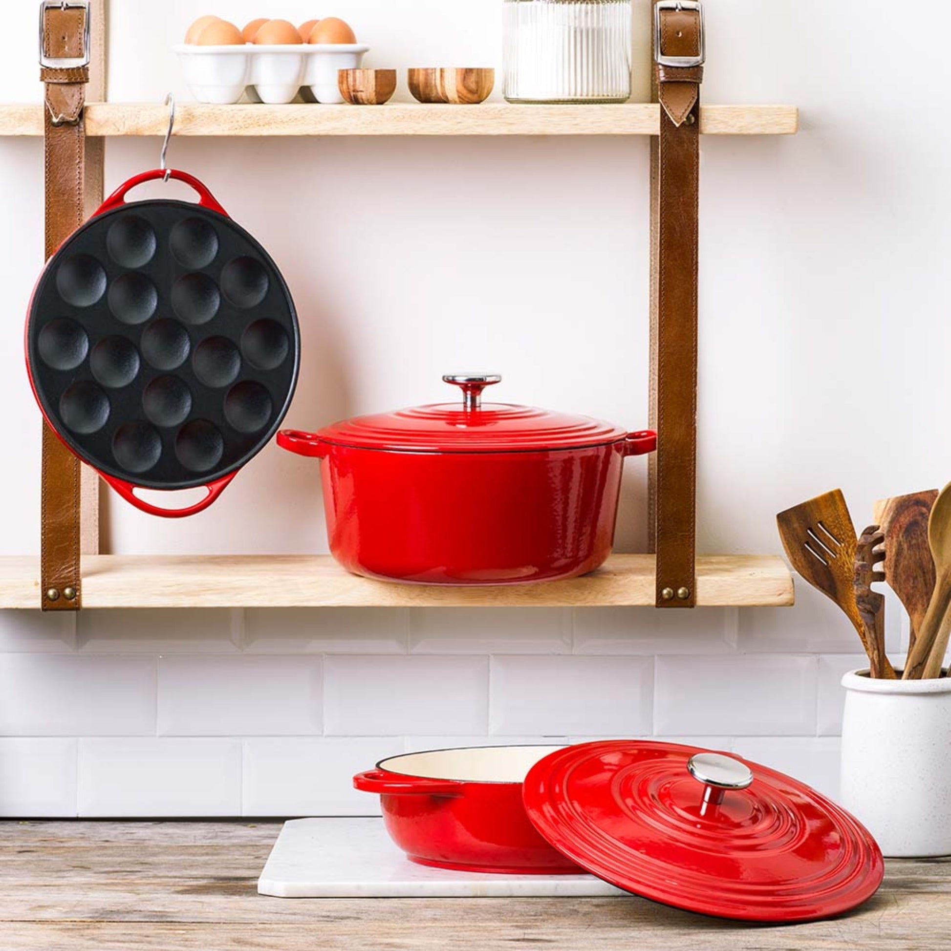 BK Bourgogne Braadpan Chili Red - 20 cm