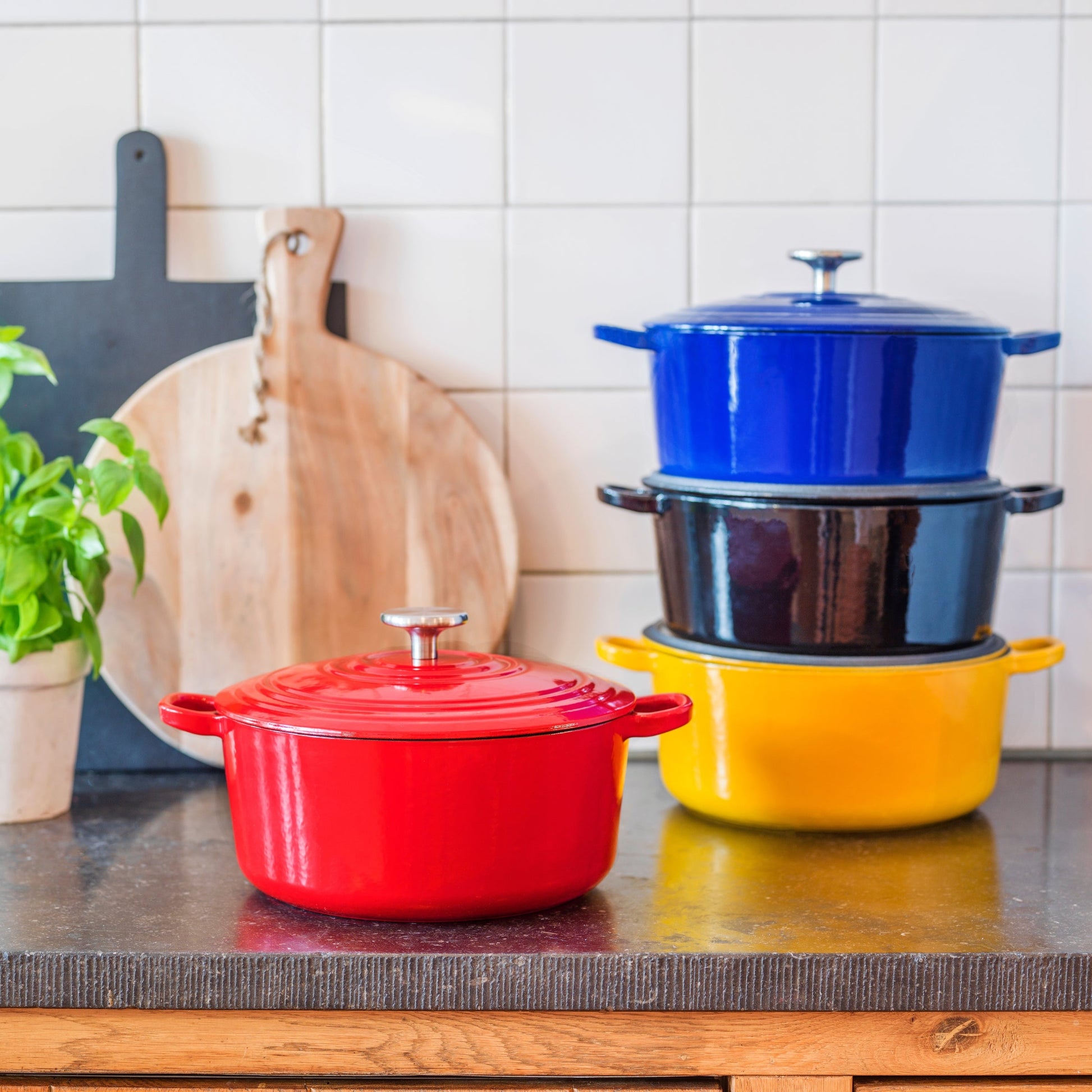 BK Bourgogne Braadpan Chili Red - 20 cm