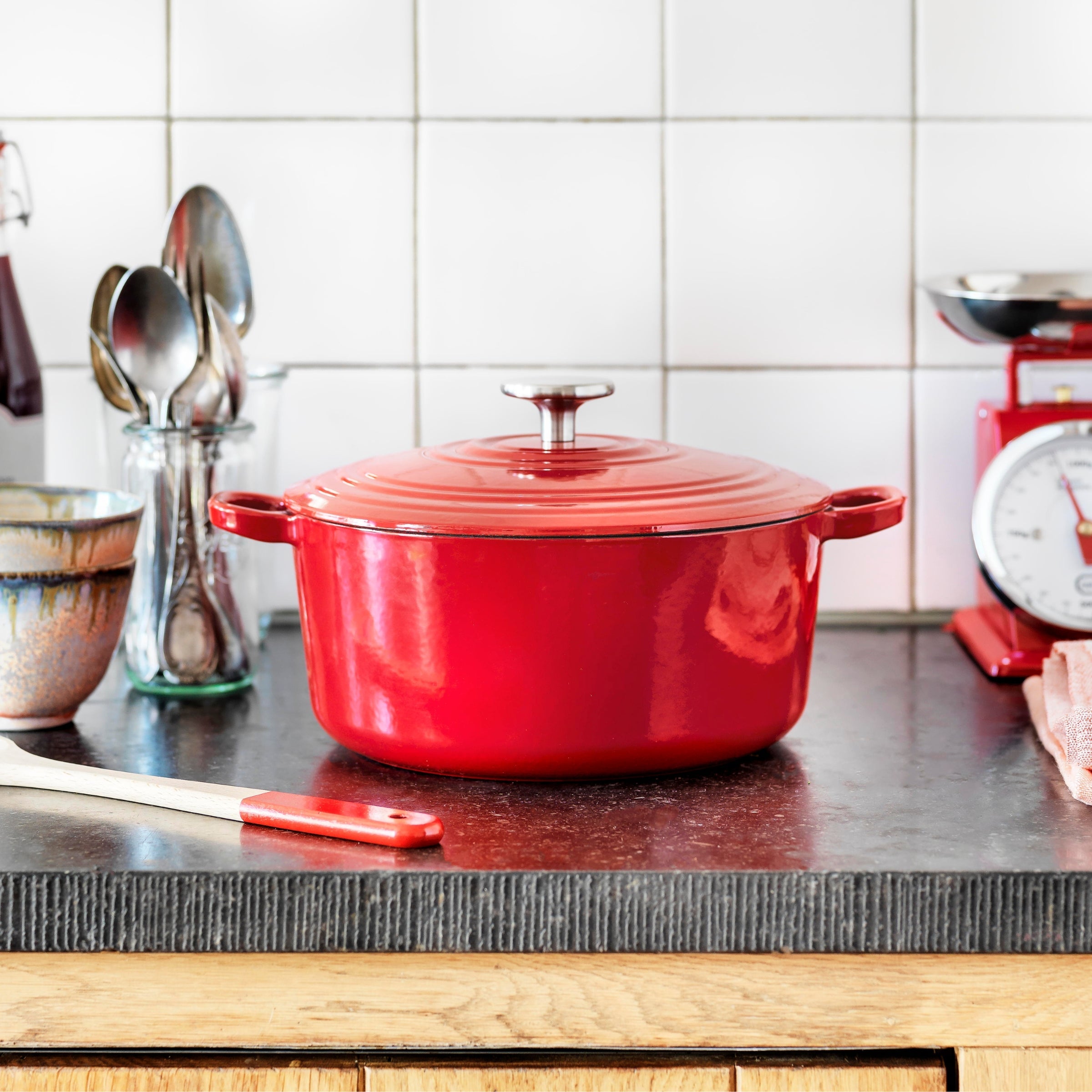BK Bourgogne Braadpan Chili Red - 24 cm