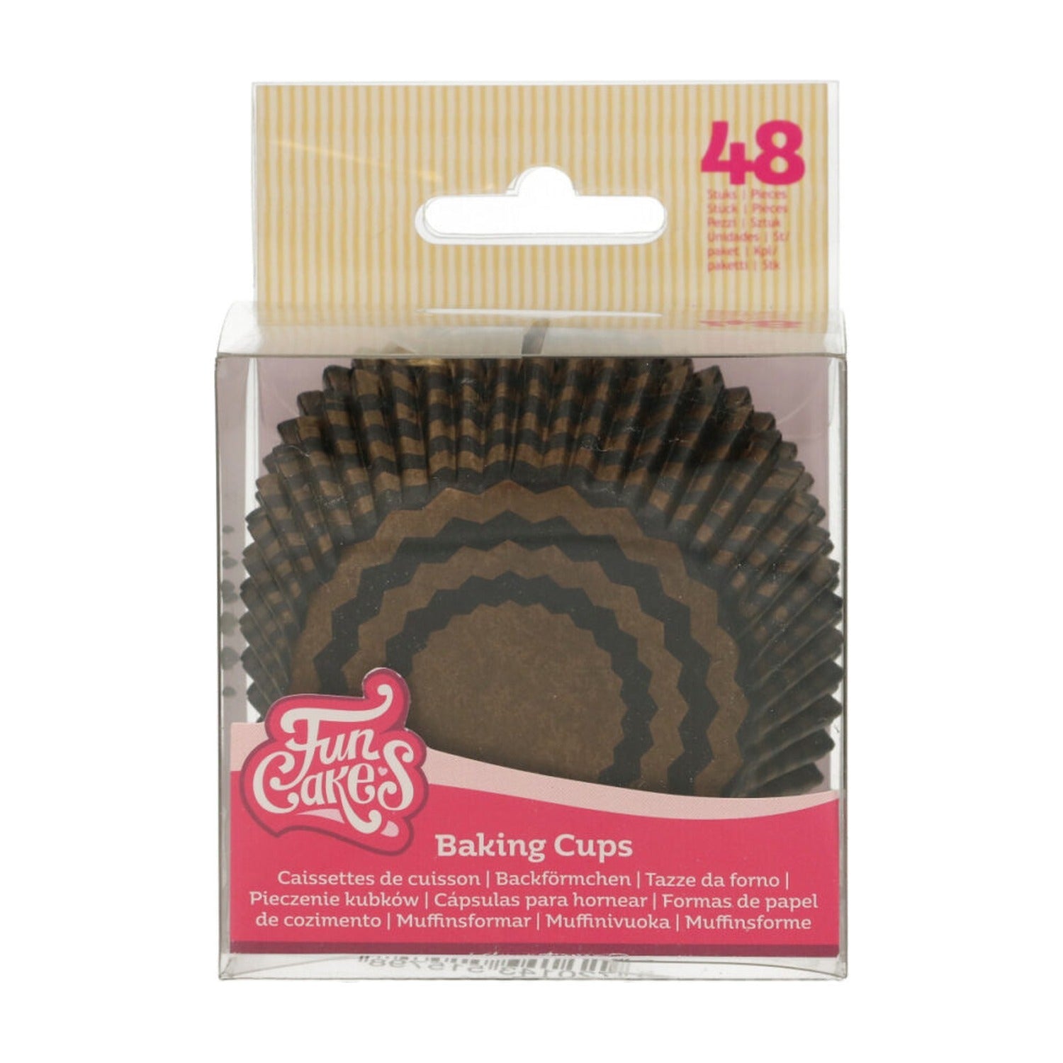 FunCakes Baking Cups Foil Goud - 24 stuks op witte achtergrond