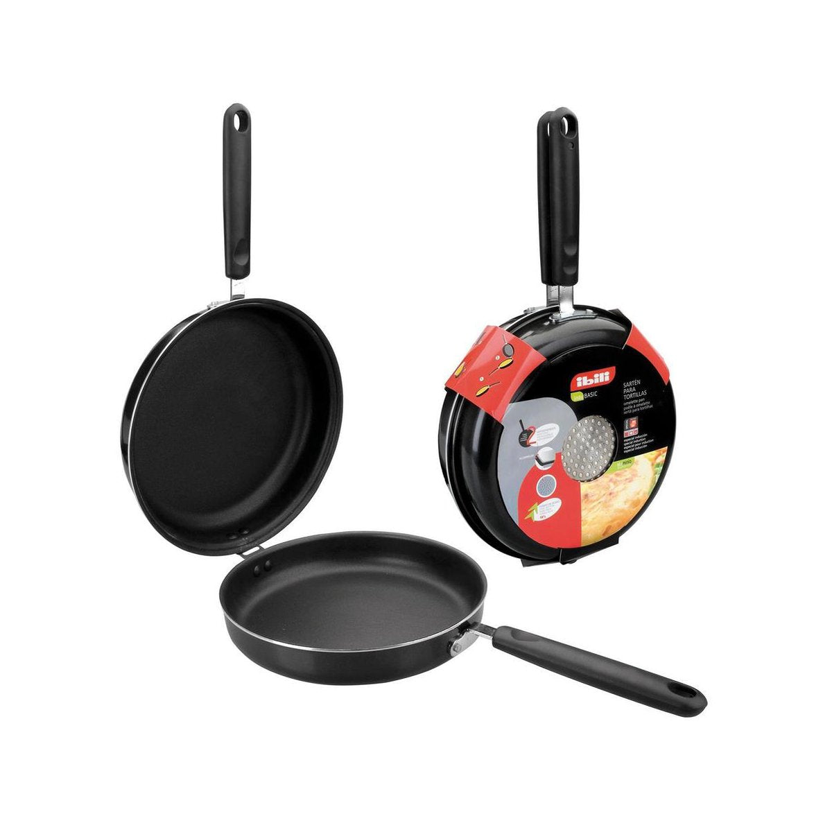 Ibili Tortilla- en Omeletpan - 24 cm op witte achtergrond