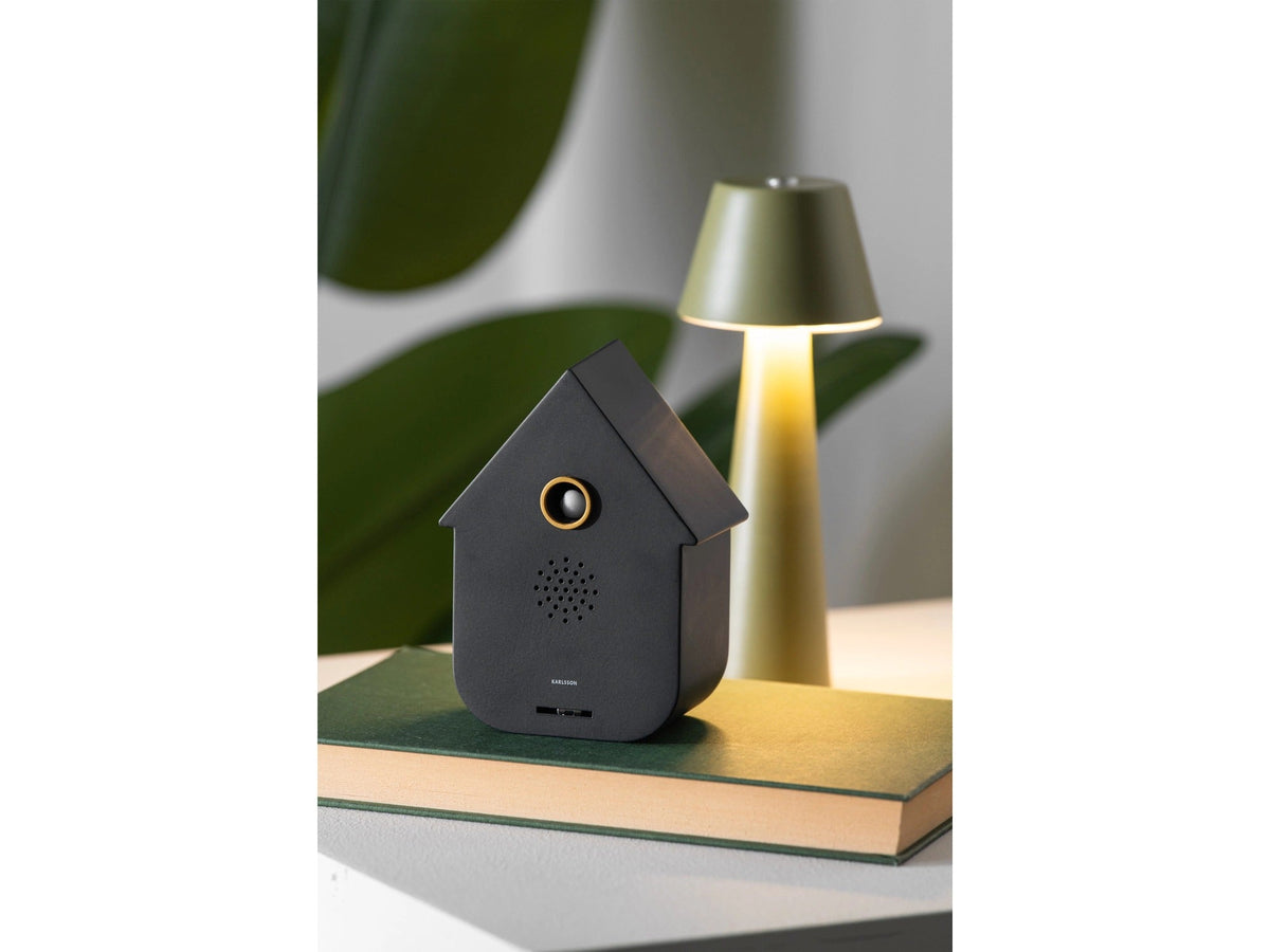 Karlsson Ornament Sound Box Modern Cuckoo - Black op witte achtergrond