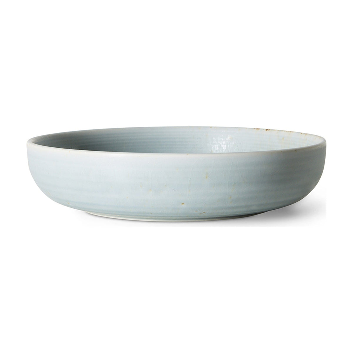 HKLiving Chefs Ceramics Diep bord L - Soft Blue op witte achtergrond