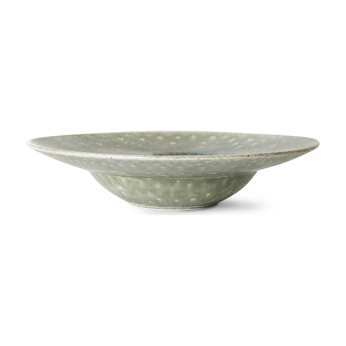 HKLiving Chefs Ceramics Pastabord - Rustic Green op witte achtergrond