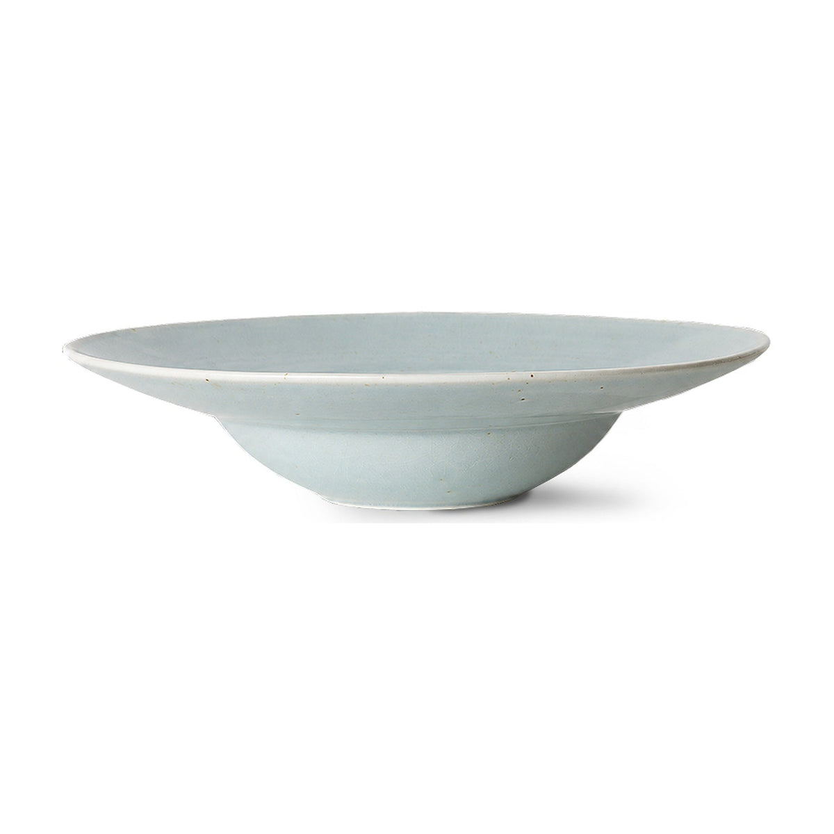 HKLiving Chefs Ceramics Pastabord - Soft Blue op witte achtergrond