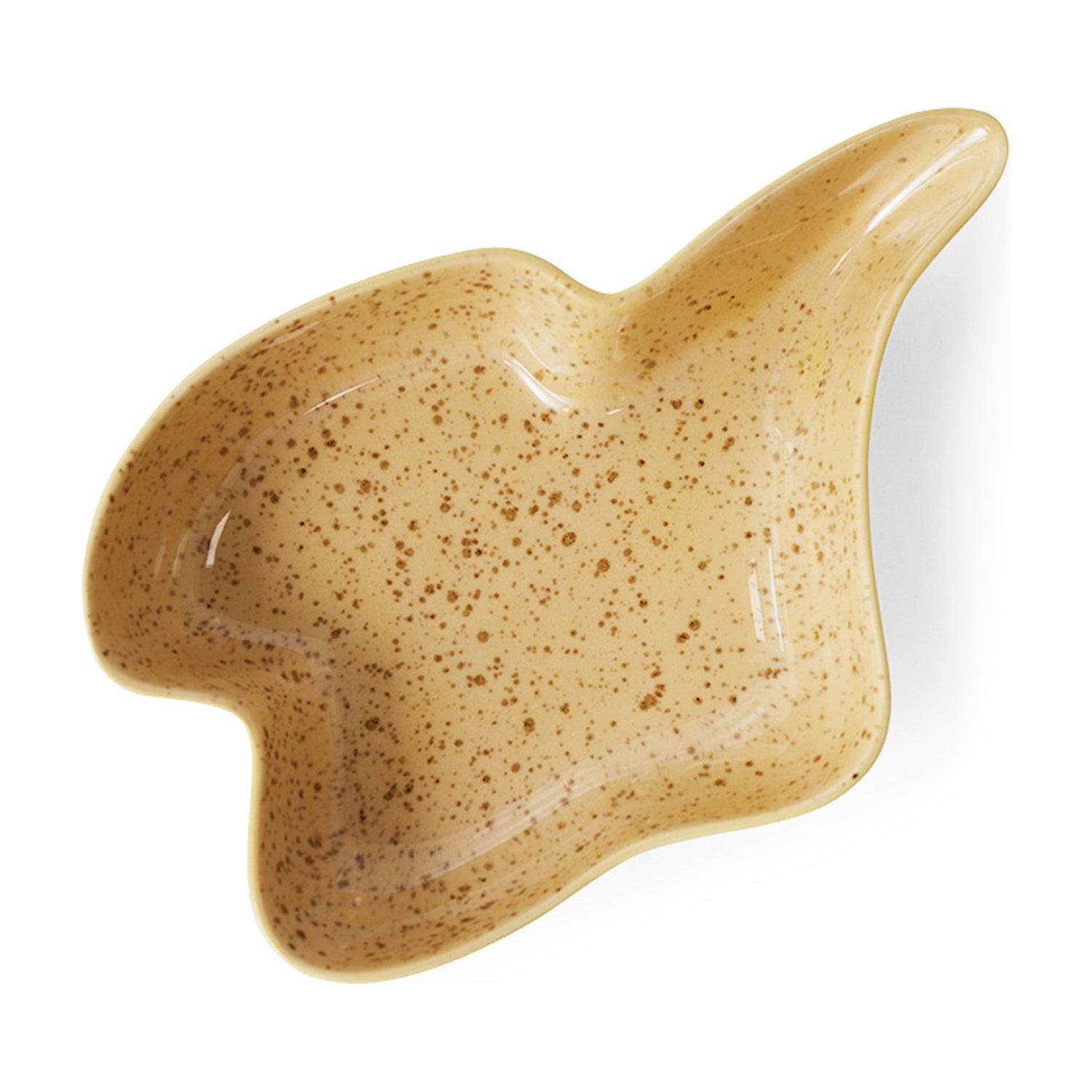 HKLiving Shell Serveerschaal - Vanilla op witte achtergrond