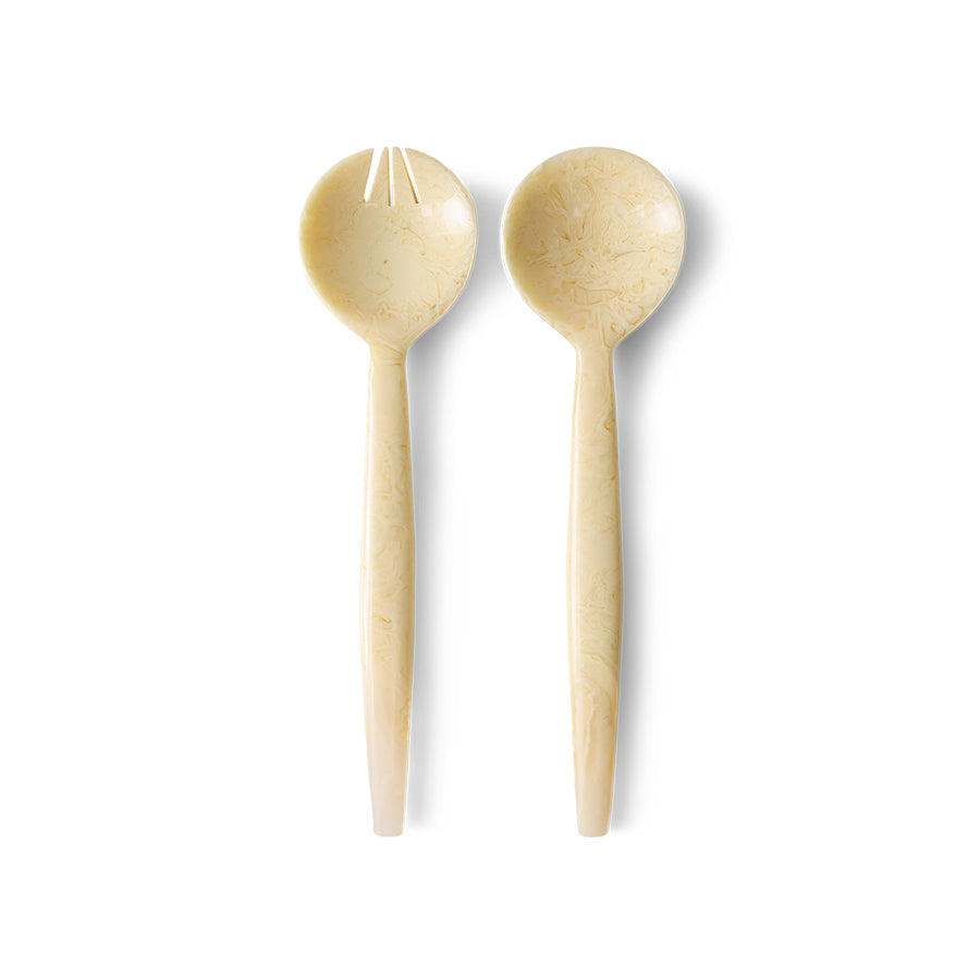 HKLiving Saladebestek - Vanilla op witte achtergrond