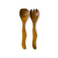 HKLiving Saladebestek - Ochre