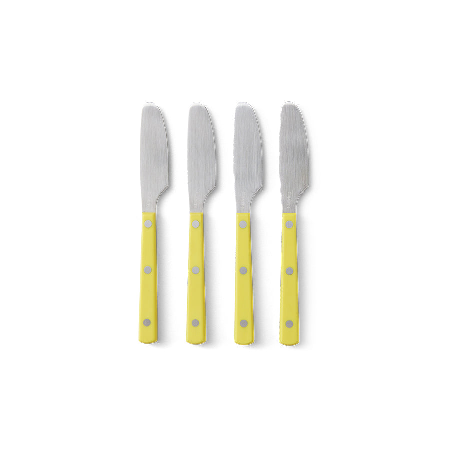 HKLiving Botermessen 4 stuks - Lemon op witte achtergrond