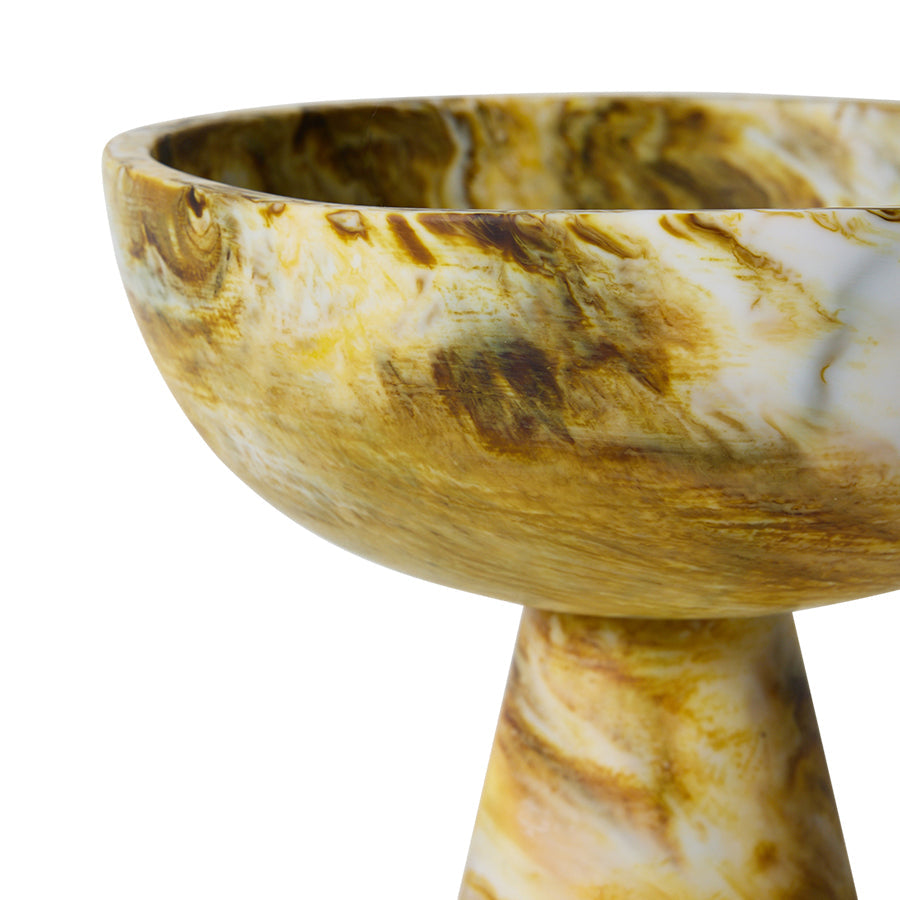 HKLiving 70's Taartplateau - Marbled Ochre