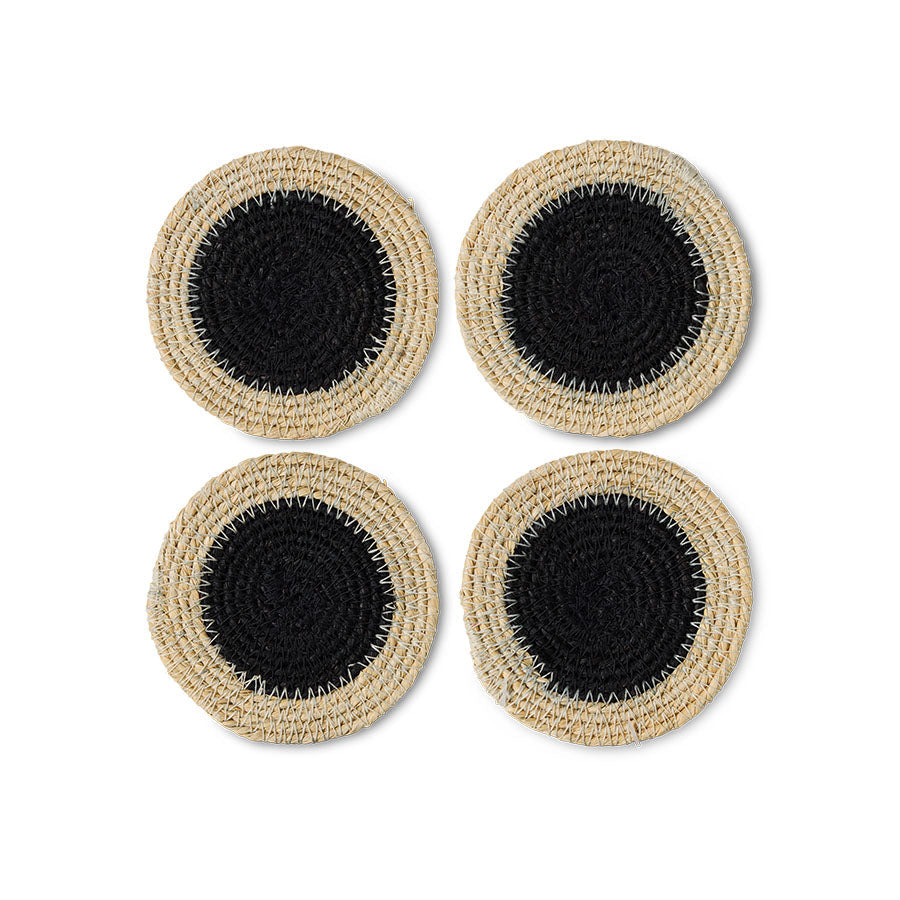 HKLiving Soft Edge Onderzetters Amalfi, 4 stuks van bovenaf