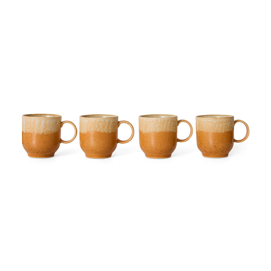 HKLiving 70's Koffiemok met Oor - Dunes