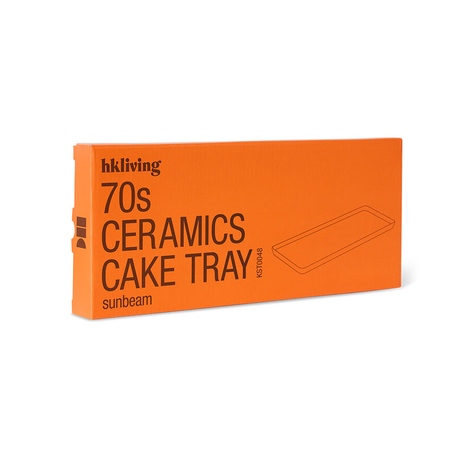 HKLiving 70's Cakeschaal - Sunbeam