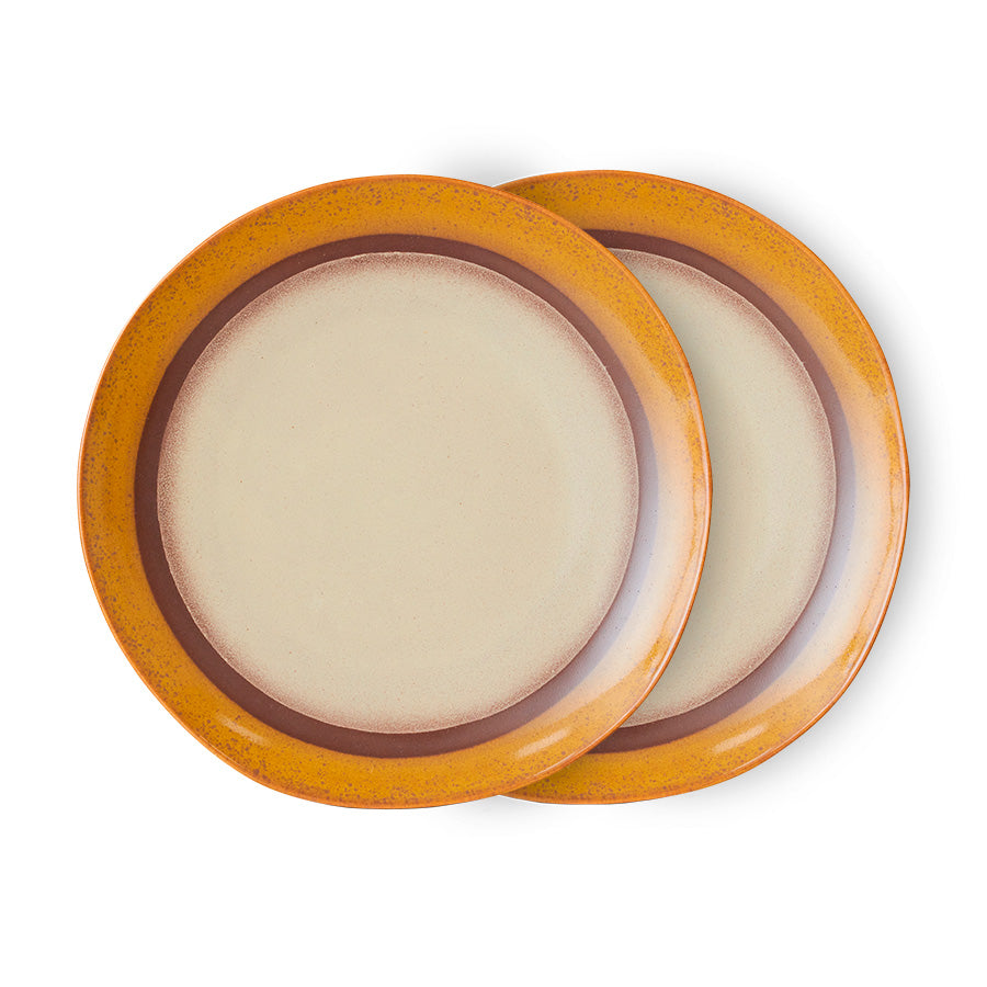 HKLiving 70's Dinerbord - Coconut