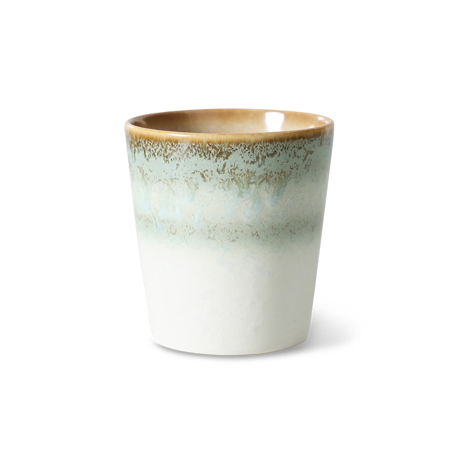 HKLiving 70's Koffiemok - Petal op witte achtergrond