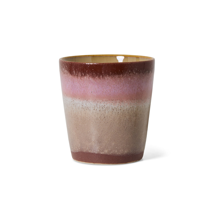 HKLiving 70's Koffiemok - Bloom op witte achtergrond