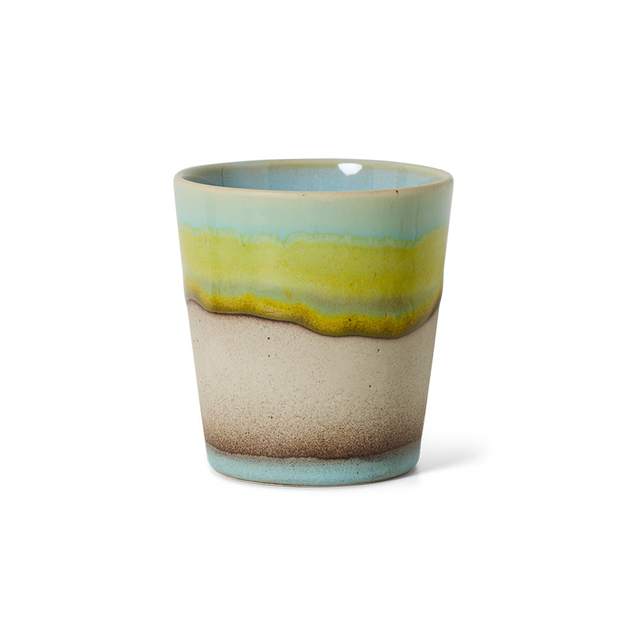 HKLiving 70's Koffiemok - Glint op witte achtergrond