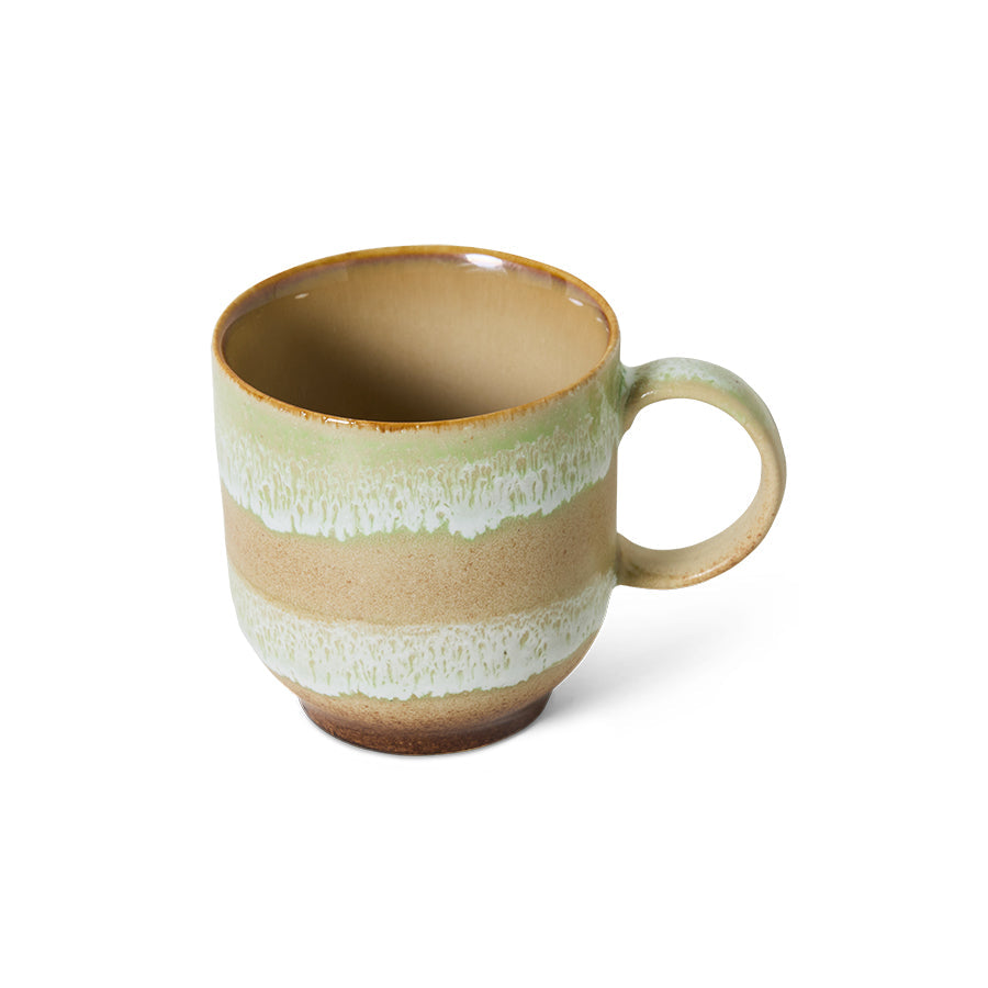 HKLiving 70's Koffiemok met Oor - Umber