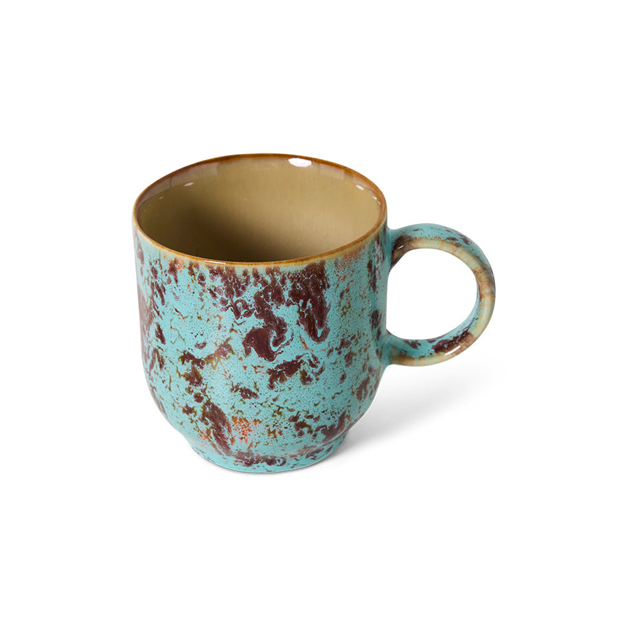 HKLiving 70's Koffiemok met Oor - Patina