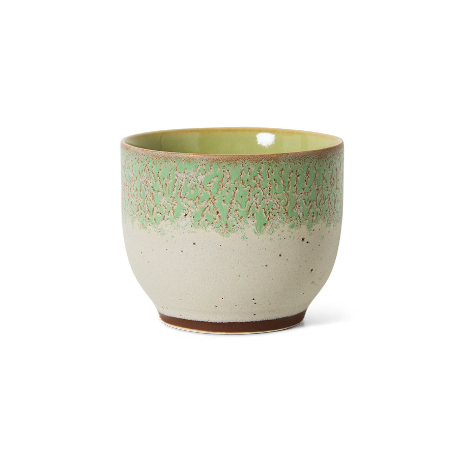 HKLiving 70's Koffiekop - Chalk op witte achtergrond
