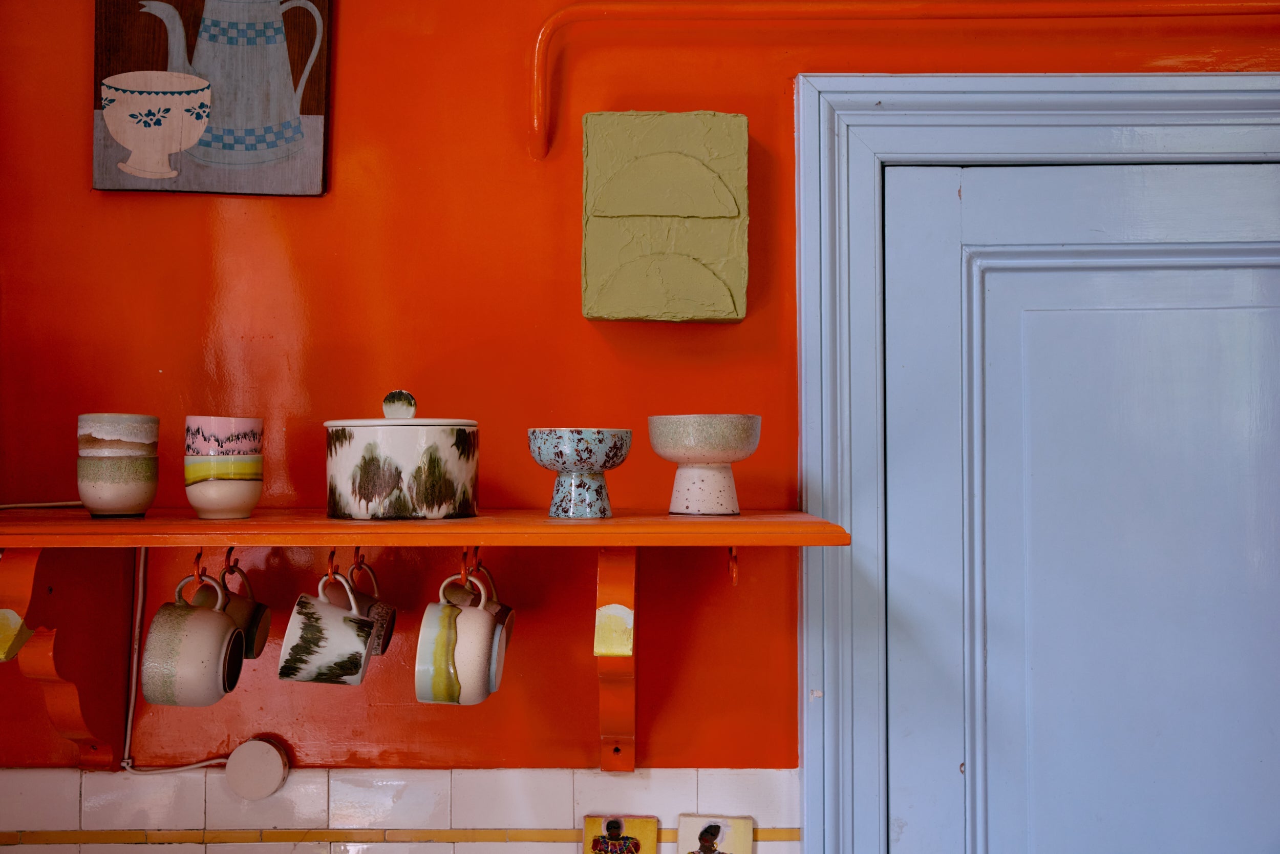 HKLiving 70's Koffiekop - Chalk